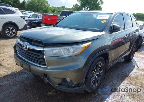 2016 Toyota Highlander Xle V6 from USA, damaged, VIN 5TDJKRFH6GS263522